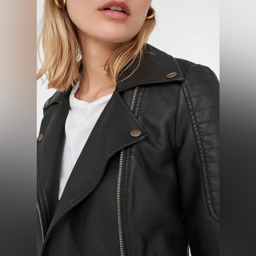 Noisy may Black Leather Jacket